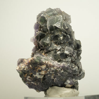 Große  Phantom Fluorit Würfel, Quarz Stufe Okorusu, Namibia 97*76*65mm #13961