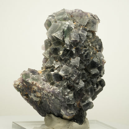 Große  Phantom Fluorit Würfel, Quarz Stufe Okorusu, Namibia 97*76*65mm #13961