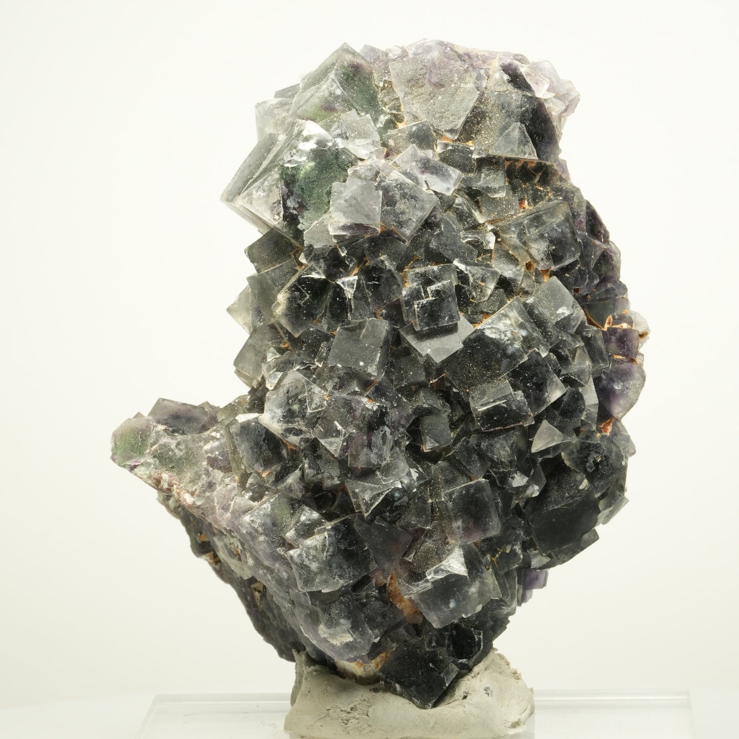 Große  Phantom Fluorit Würfel, Quarz Stufe Okorusu, Namibia 97*76*65mm #13961