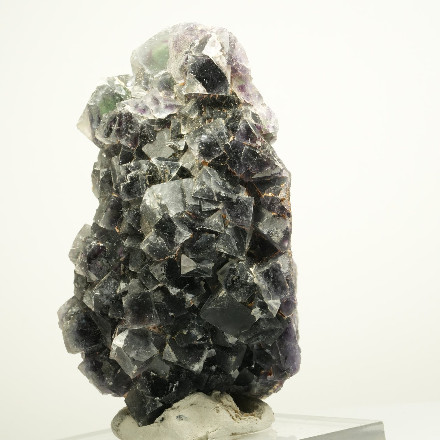 Große  Phantom Fluorit Würfel, Quarz Stufe Okorusu, Namibia 97*76*65mm #13961