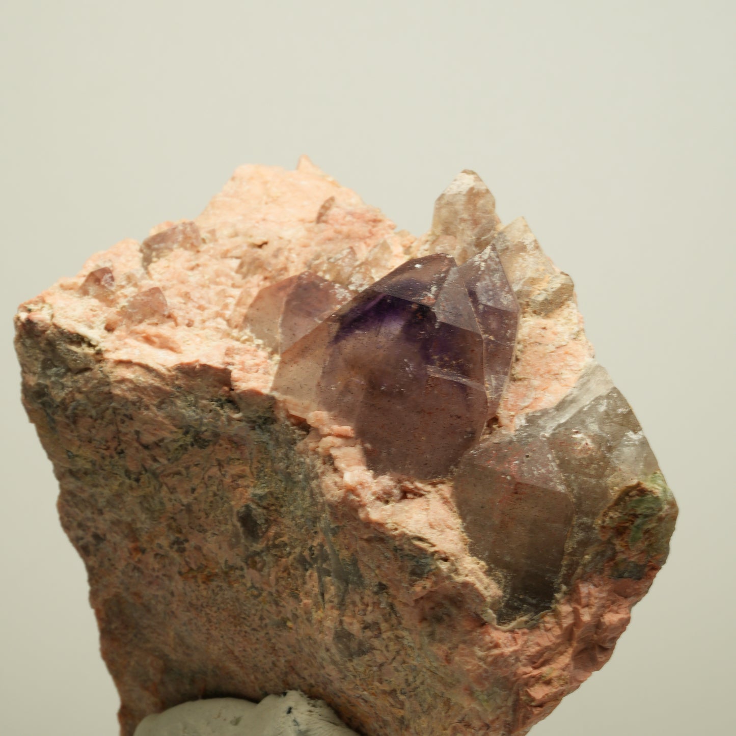 Skelett Phantom Amethyst Eisen Zepter auf Matrix Brandberg, Namibia 88*65*52mm #13962