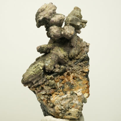 Ausgeprägte Muskovit Kristalle auf Schörl Turmalin, Orthoklas Erongo, Namibia 93*55*51mm #13966