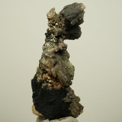 Ausgeprägte Muskovit Kristalle auf Schörl Turmalin, Orthoklas Erongo, Namibia 93*55*51mm #13966