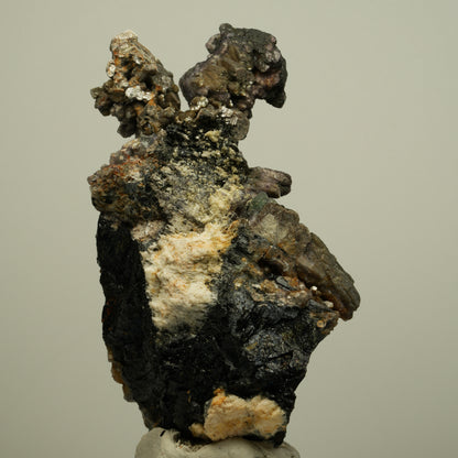 Ausgeprägte Muskovit Kristalle auf Schörl Turmalin, Orthoklas Erongo, Namibia 93*55*51mm #13966