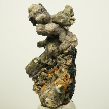 Ausgeprägte Muskovit Kristalle auf Schörl Turmalin, Orthoklas Erongo, Namibia 93*55*51mm #13966