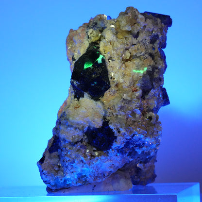 Phantom Fluorit, Schörl Turmalin, Hyalit, Rauchquarz, Muskovit Erongo, Namibia 78*52*52mm #13967