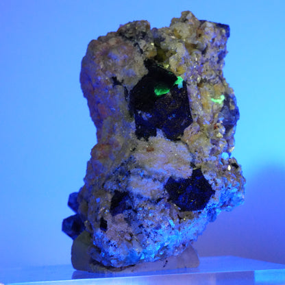 Phantom Fluorit, Schörl Turmalin, Hyalit, Rauchquarz, Muskovit Erongo, Namibia 78*52*52mm #13967