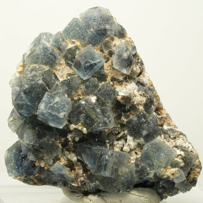 Seltene klare Phantom Fluorit Würfel, Quarz Stufe Okorusu, Namibia 72*66*25mm #13969