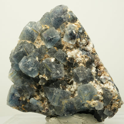 Seltene klare Phantom Fluorit Würfel, Quarz Stufe Okorusu, Namibia 72*66*25mm #13969