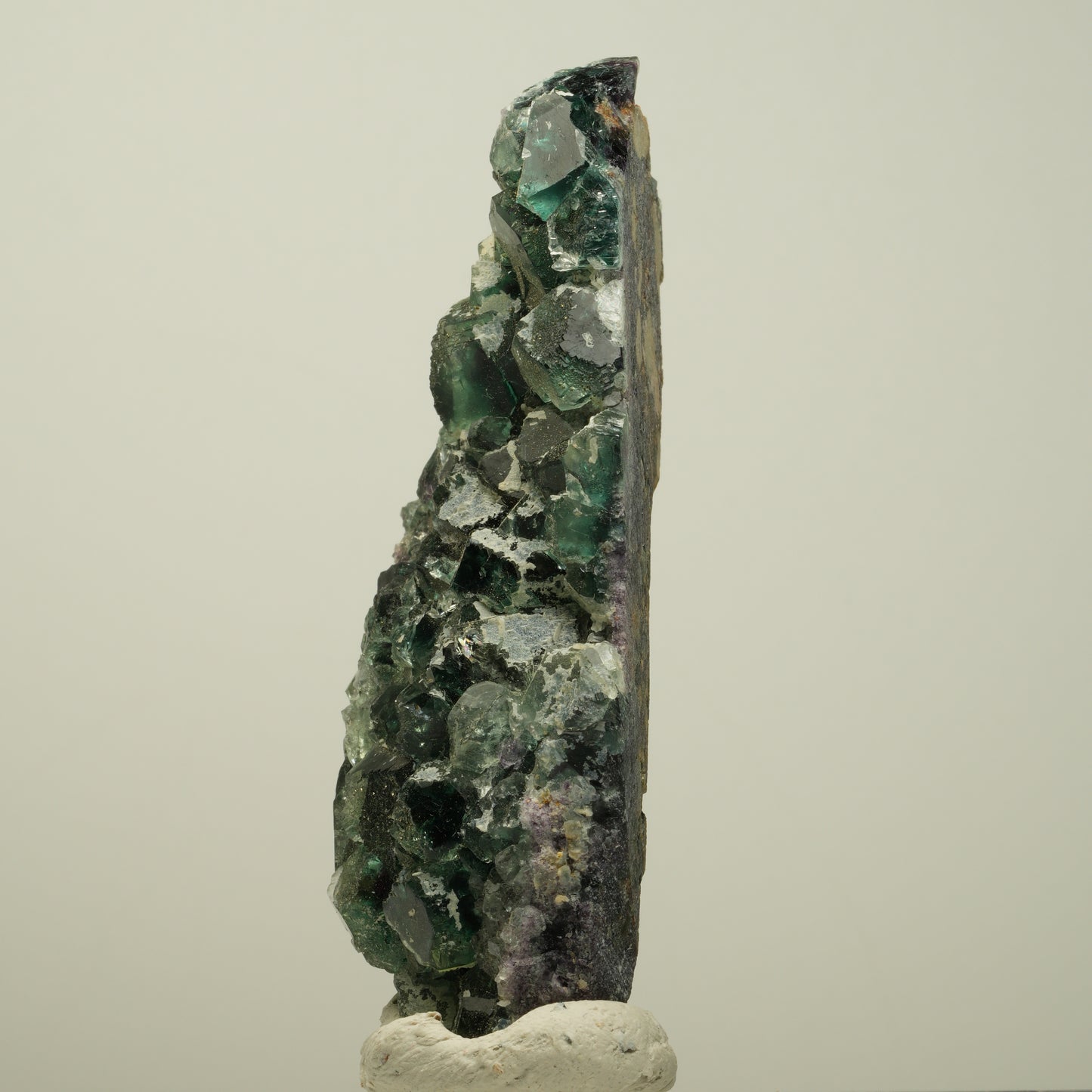 Seltene Phantom Fluorit Würfel Stufe, grün lila Okorusu, Namibia 80*36*18mm #13970