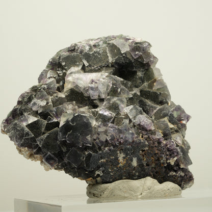 Seltene Phantom Fluorit Würfel Stufe, grün lila Okorusu, Namibia 69*60*30mm #13971