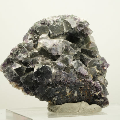 Seltene Phantom Fluorit Würfel Stufe, grün lila Okorusu, Namibia 69*60*30mm #13971