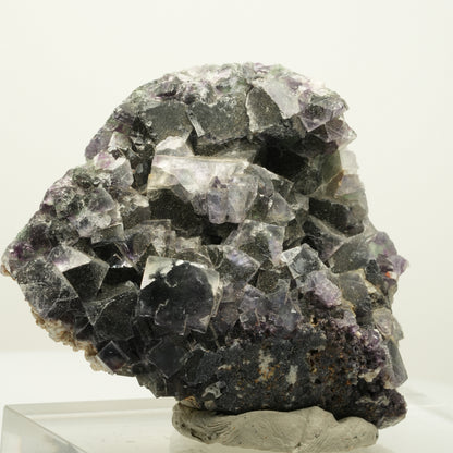 Seltene Phantom Fluorit Würfel Stufe, grün lila Okorusu, Namibia 69*60*30mm #13971