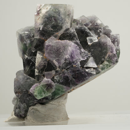 Seltene Phantom Fluorit Würfel Stufe, grün lila Okorusu, Namibia 64*43*29mm #13972
