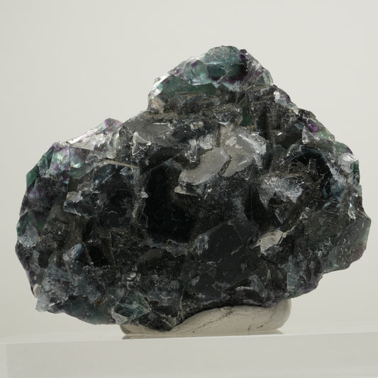 Seltene Phantom Fluorit Würfel Stufe, grün lila Okorusu, Namibia 65*48*18mm #13973