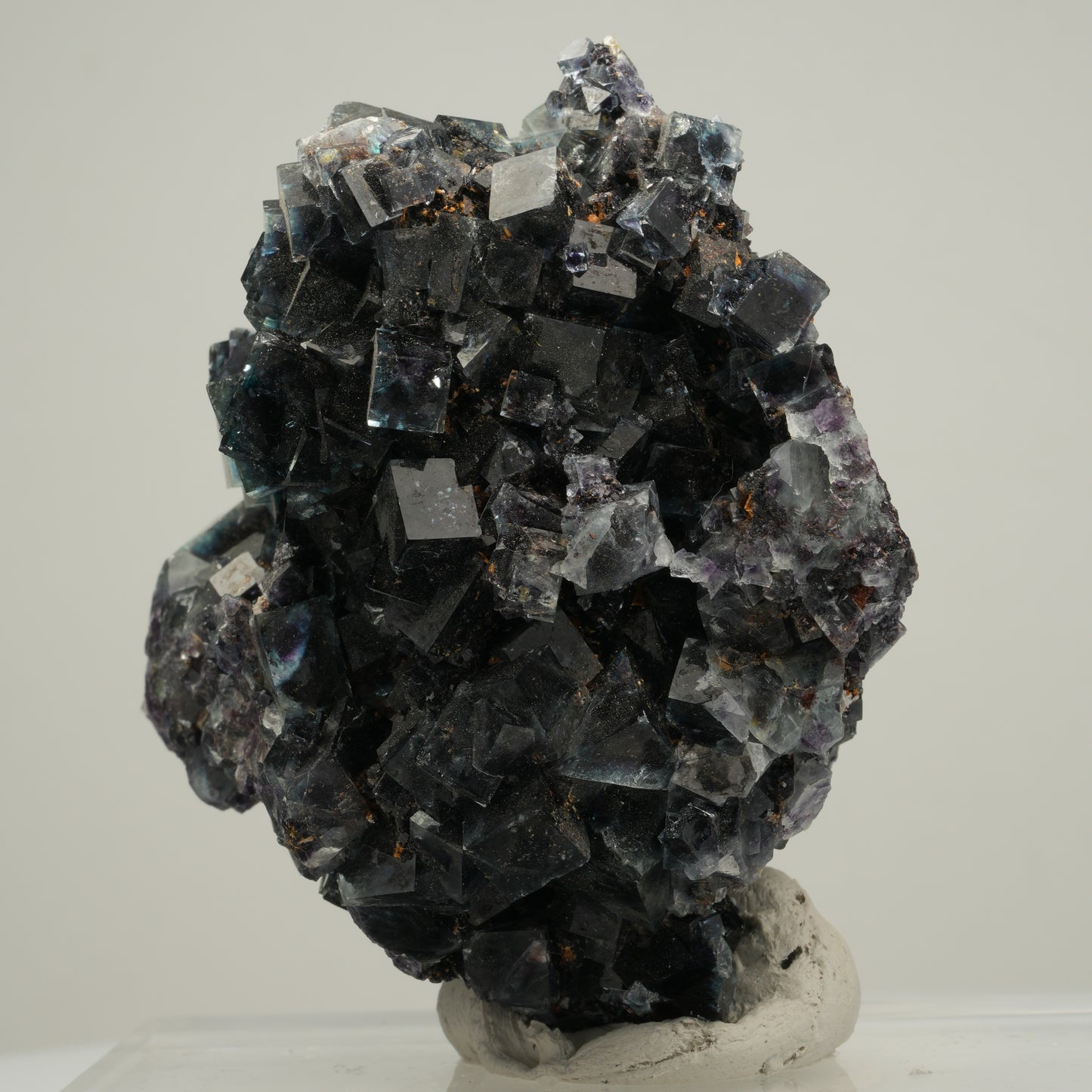 Seltene Phantom Fluorit Würfel Stufe, grün lila Okorusu, Namibia 61*57*40mm #13974