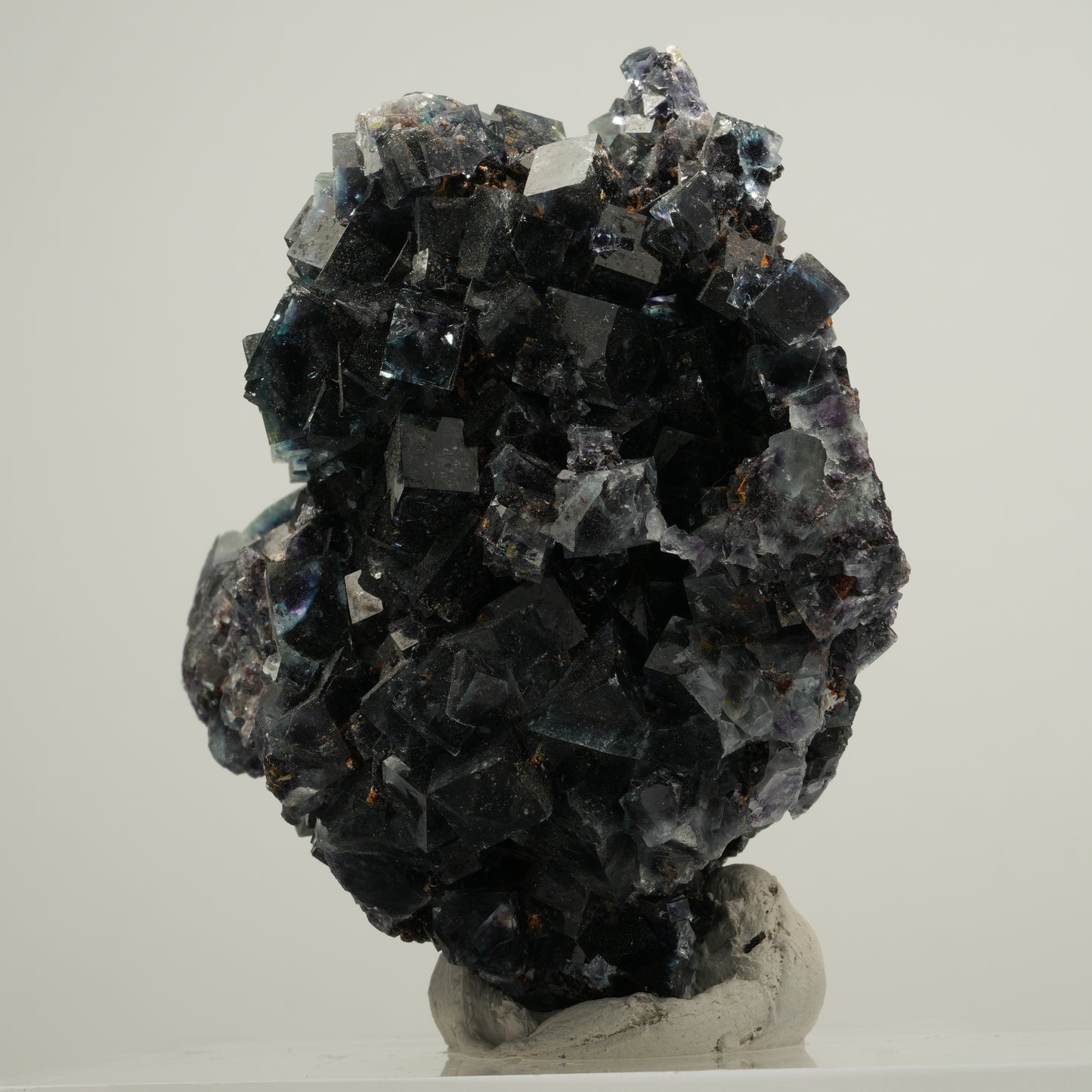 Seltene Phantom Fluorit Würfel Stufe, grün lila Okorusu, Namibia 61*57*40mm #13974