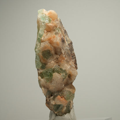 Schöne Fluorit Würfel, Quarz Stufe Omehane, Namibia 100*35*31mm #13975