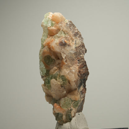 Schöne Fluorit Würfel, Quarz Stufe Omehane, Namibia 100*35*31mm #13975