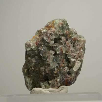 Seltene klare Phantom Fluorit Würfel, Quarz Stufe Okorusu, Namibia 67*50*18mm #13976