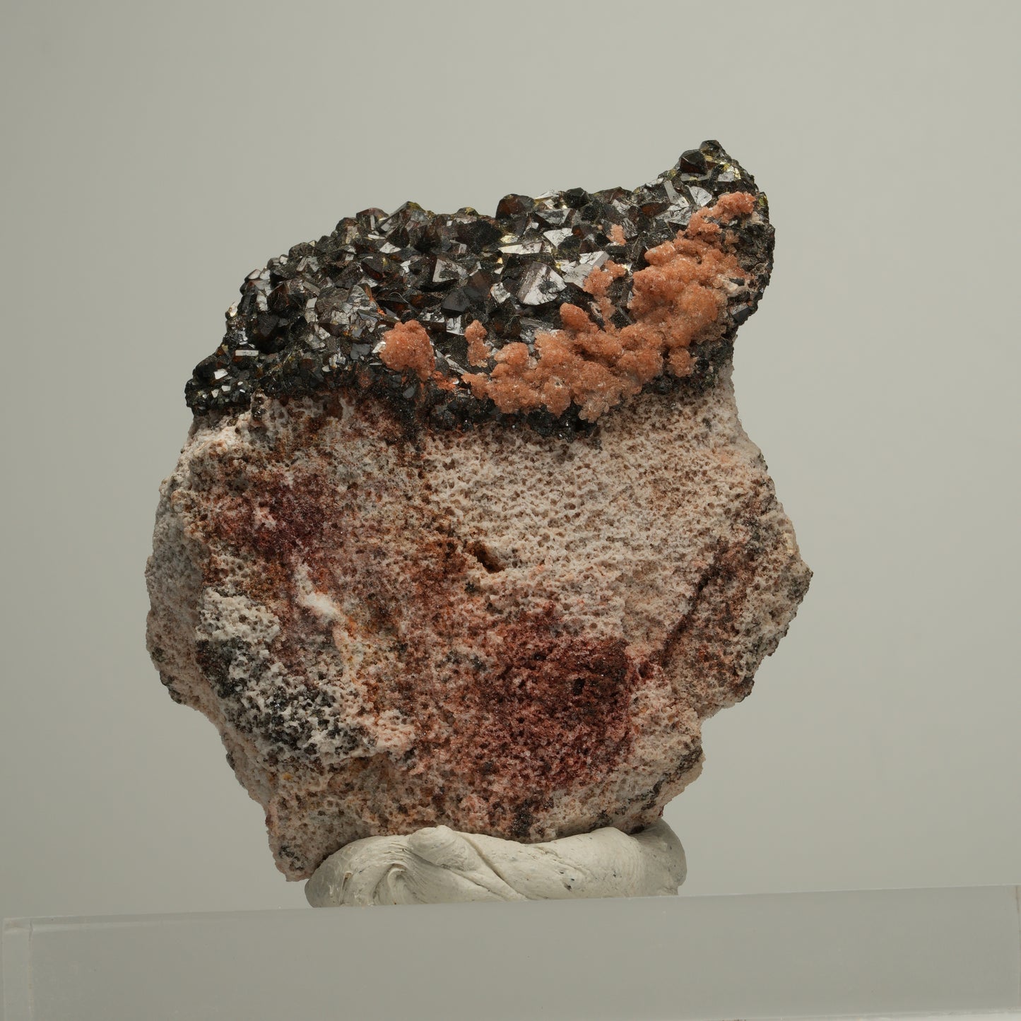 Seltene Andradit, Granat Stufe, braun schwarz Erongo, Namibia 60*53*23mm #13977