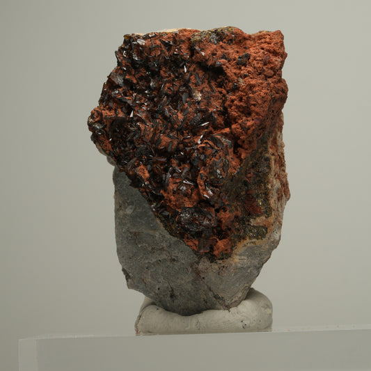 Seltene Andradit, Granat Stufe, braun schwarz Erongo, Namibia 65*42*36mm #13978