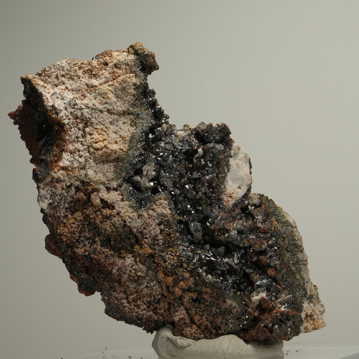 Seltene Andradit, Granat Stufe, braun schwarz Erongo, Namibia 95*54*33mm #13979