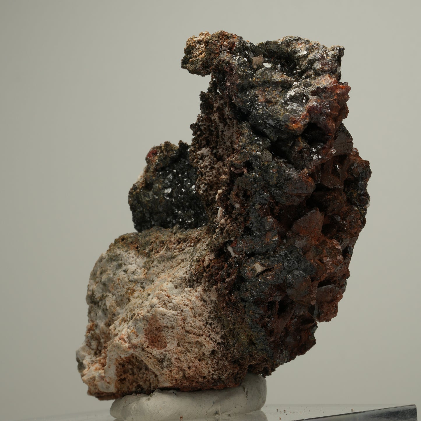 Seltene Andradit, Granat Stufe, braun schwarz Erongo, Namibia 95*54*33mm #13979