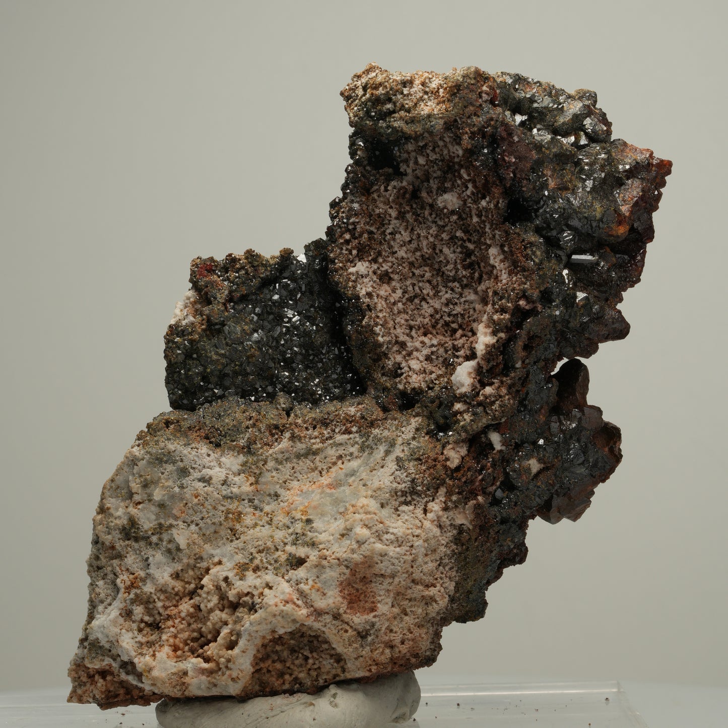 Seltene Andradit, Granat Stufe, braun schwarz Erongo, Namibia 95*54*33mm #13979