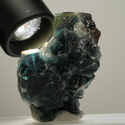 Phantom Fluorit Würfel Stufe, blau Butterfly Pocket, Okorusu, Namibia 57*36*26mm #13981