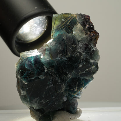 Phantom Fluorit Würfel Stufe, blau Butterfly Pocket, Okorusu, Namibia 57*36*26mm #13981