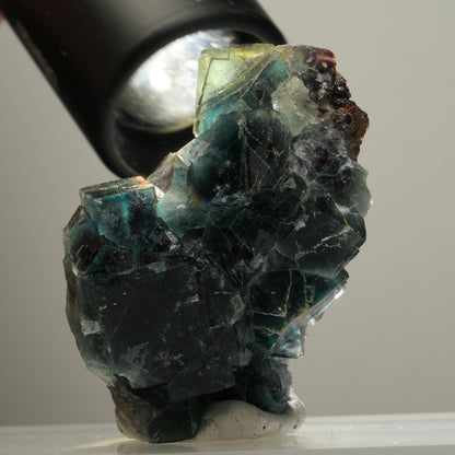 Phantom Fluorit Würfel Stufe, blau Butterfly Pocket, Okorusu, Namibia 57*36*26mm #13981
