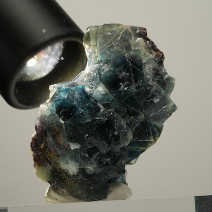 Phantom Fluorit Würfel Stufe, blau Butterfly Pocket, Okorusu, Namibia 57*36*26mm #13981