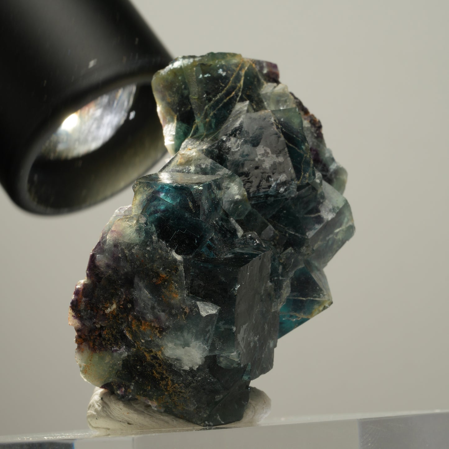 Phantom Fluorit Würfel Stufe, blau Butterfly Pocket, Okorusu, Namibia 57*36*26mm #13981