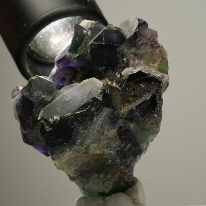 Seltene Phantom Fluorit Würfel Stufe, grün lila blau Okorusu, Namibia 49*47*45mm #13982