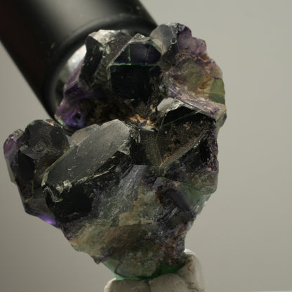 Seltene Phantom Fluorit Würfel Stufe, grün lila blau Okorusu, Namibia 49*47*45mm #13982