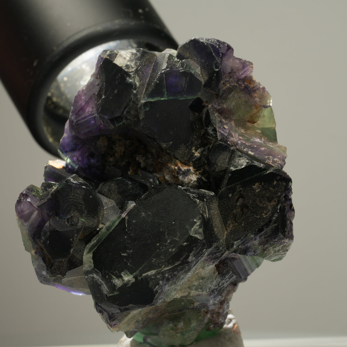Seltene Phantom Fluorit Würfel Stufe, grün lila blau Okorusu, Namibia 49*47*45mm #13982
