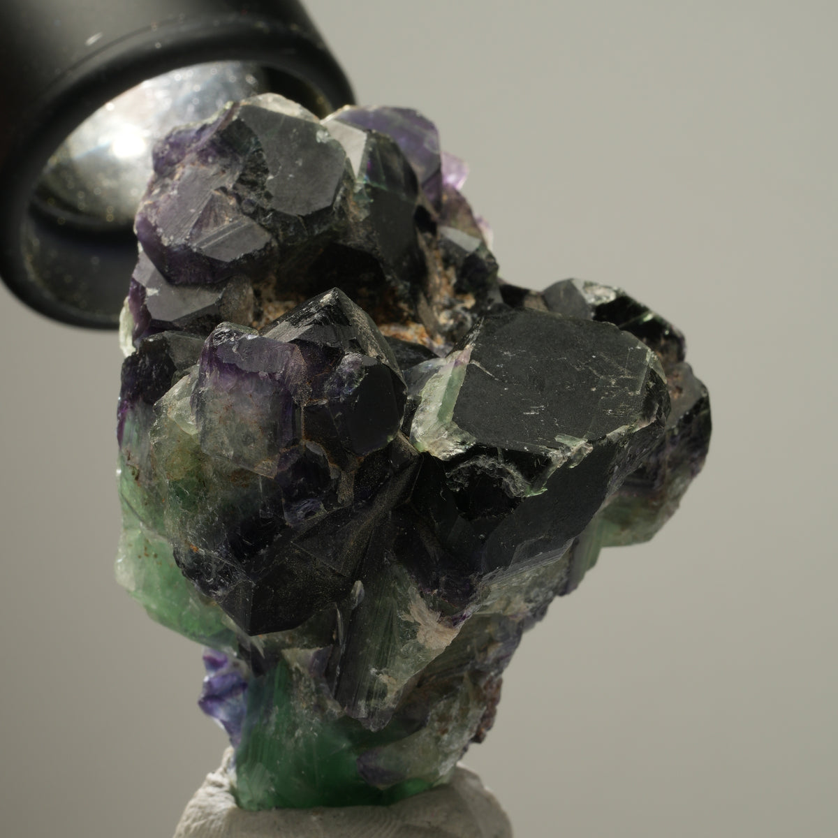 Seltene Phantom Fluorit Würfel Stufe, grün lila blau Okorusu, Namibia 49*47*45mm #13982