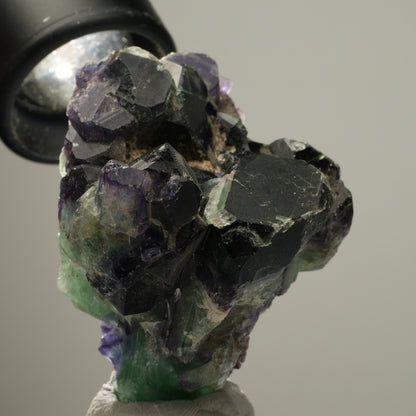 Seltene Phantom Fluorit Würfel Stufe, grün lila blau Okorusu, Namibia 49*47*45mm #13982