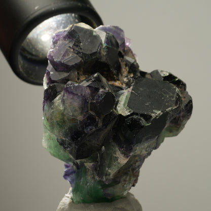 Seltene Phantom Fluorit Würfel Stufe, grün lila blau Okorusu, Namibia 49*47*45mm #13982
