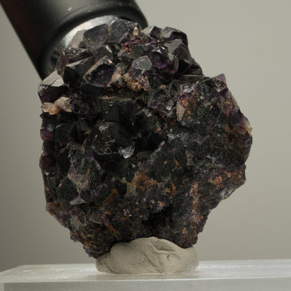 Seltene klare Phantom Fluorit Würfel, Quarz Stufe Okorusu, Namibia 59*53*34mm #13983