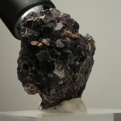Seltene klare Phantom Fluorit Würfel, Quarz Stufe Okorusu, Namibia 59*53*34mm #13983