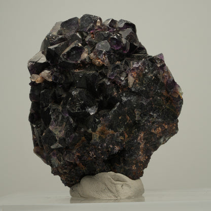 Seltene klare Phantom Fluorit Würfel, Quarz Stufe Okorusu, Namibia 59*53*34mm #13983