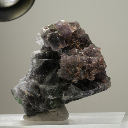 Seltene Phantom Fluorit Würfel Stufe, grün lila Okorusu, Namibia 56*44*34mm #13984