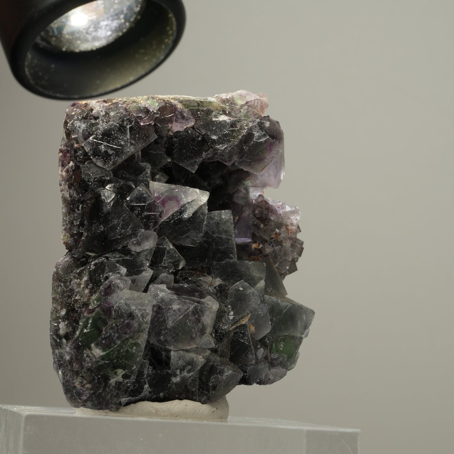 Seltene Phantom Fluorit Würfel Stufe, grün lila Okorusu, Namibia 56*44*34mm #13984
