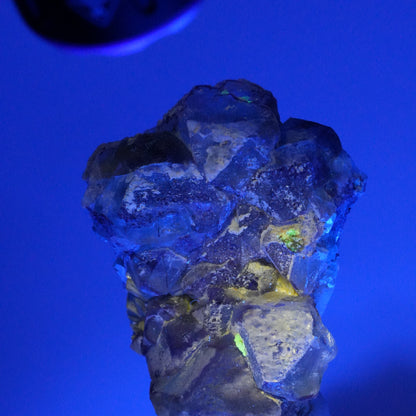 Seltene Phantom Fluorit, Orthoklas, Hyalit Opal Stufe Erongo, Namibia 53*42*22mm #13985