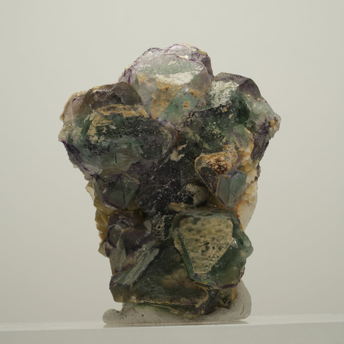 Seltene Phantom Fluorit, Orthoklas, Hyalit Opal Stufe Erongo, Namibia 53*42*22mm #13985