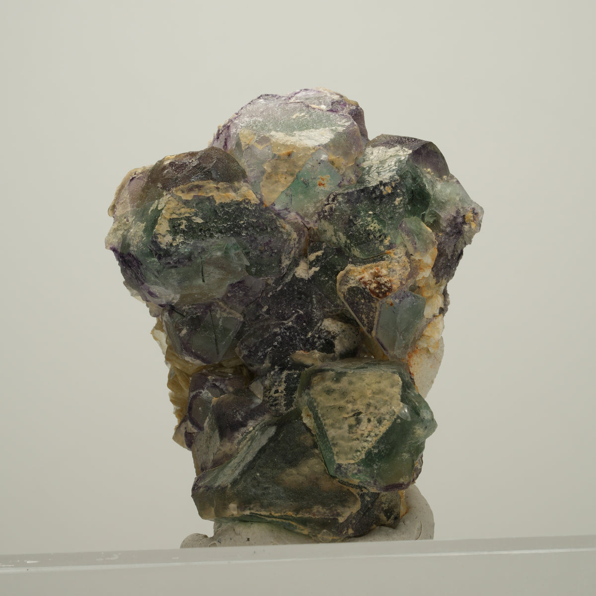 Seltene Phantom Fluorit, Orthoklas, Hyalit Opal Stufe Erongo, Namibia 53*42*22mm #13985