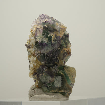 Seltene Phantom Fluorit, Orthoklas, Hyalit Opal Stufe Erongo, Namibia 53*42*22mm #13985