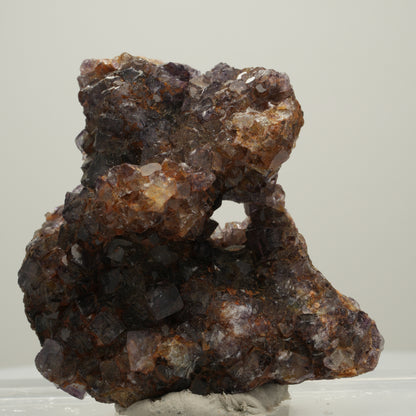 Seltene Phantom Fluorit Würfel Stufe, grün lila Okorusu, Namibia 55*54*27mm #13986